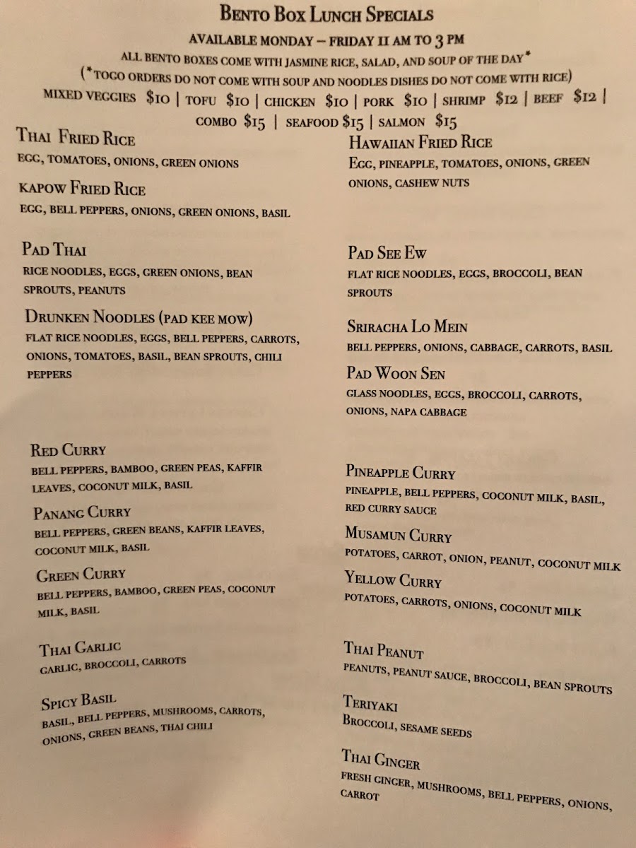 Sake Bomb Thai And Sushi Bar Menu-2