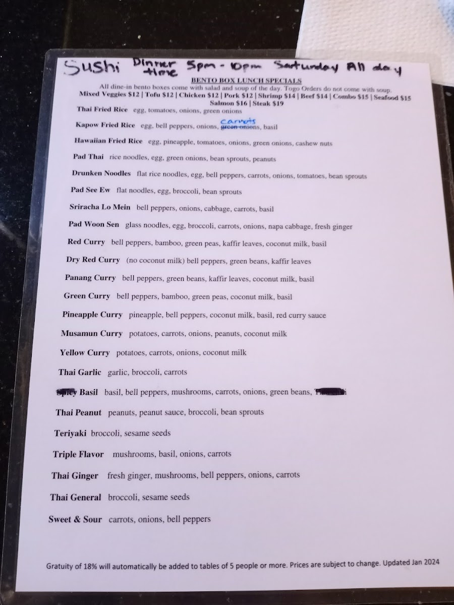 Sake Bomb Thai And Sushi Bar Menu-3